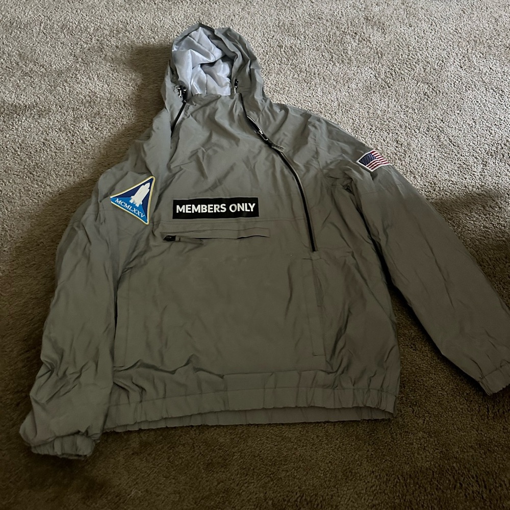 Members Only Space Suit Silver